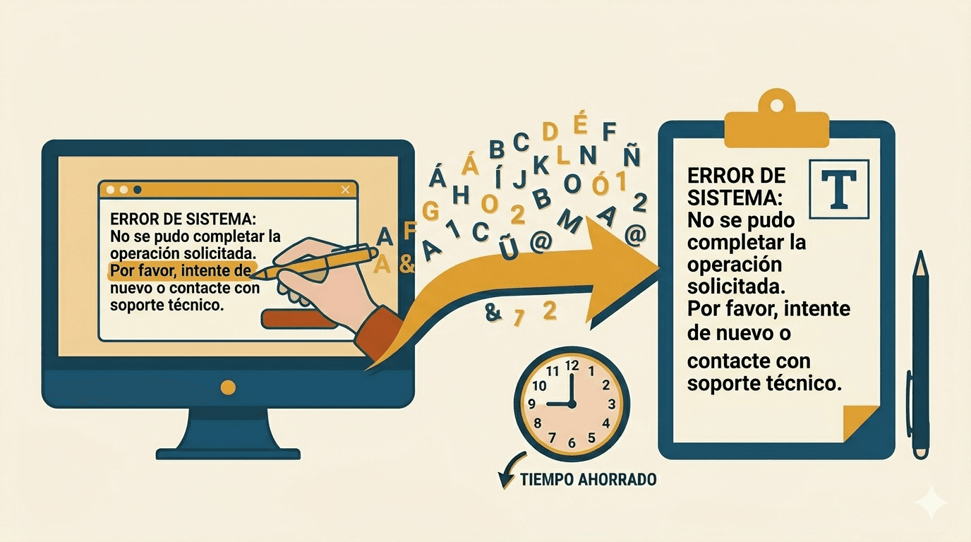 Cómo extraer texto de capturas de pantalla al instante